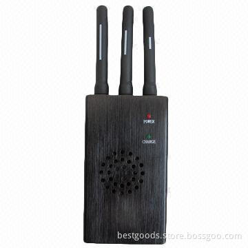 Portable Cell Phone with GPS Jammer and Three Antenna